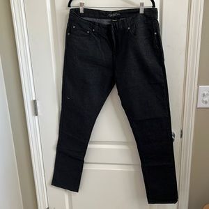 Mens Carbon black jeans 34x 32, skinny